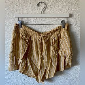 American Eagle Yellow Striped Shorts Size XL